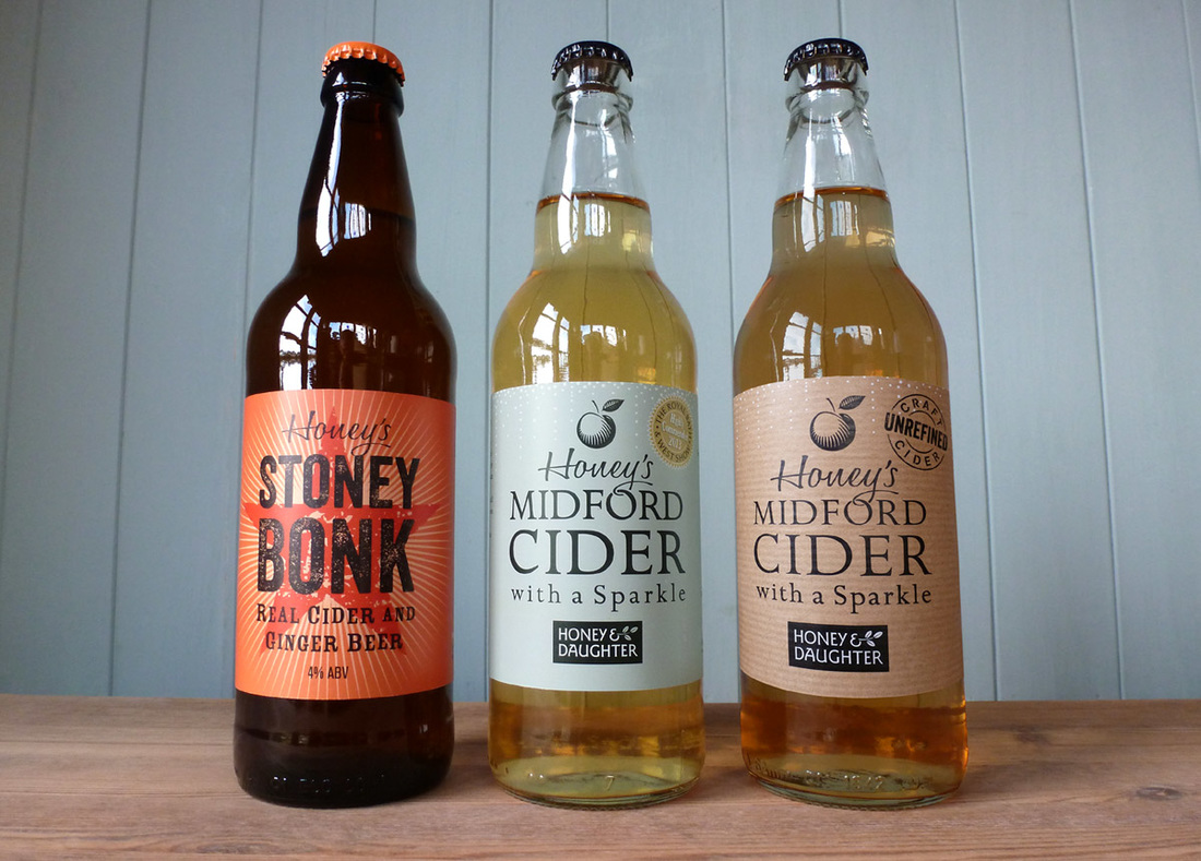 Label Designs for Midford Cider, Bath, England